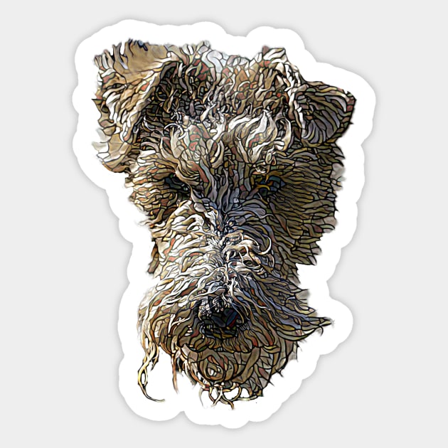Fox Terrier Face Fox Terrier Sticker TeePublic